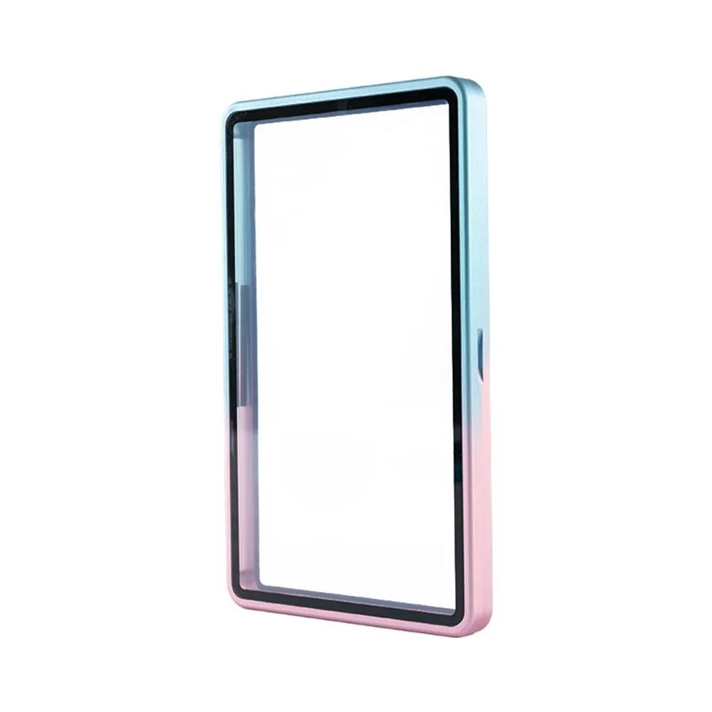 Gradient Color Trading Card Protect Box Double-sided Glass Aluminum Alloy 35PT /CGC Box Transparent UV Protection