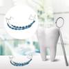Temporary Tooth Decoration Dental Metal Bracket with Metal Wires & Bracket with Ligature Ties Practice Props for Dental Students
