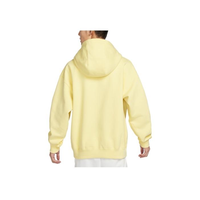 Nike Alphabet Logo Print Pullover Hoodie Unisex Hoodies Light-Lemon-Yellow DV9047-706