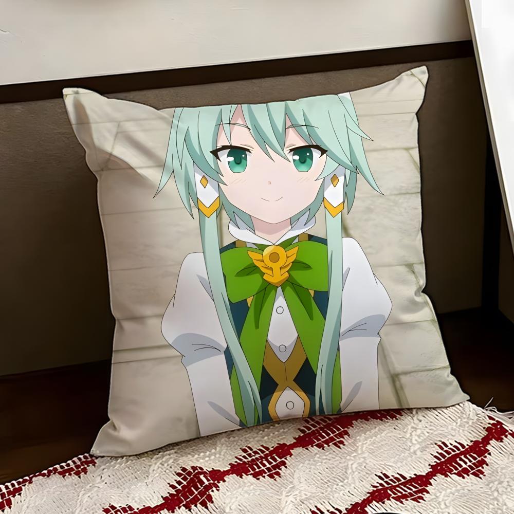 Anime IsekaiSuma Cushion Cover Reversible Soft Durable Pillow Cover Home Car MultiScene Use for Daily Comfort
