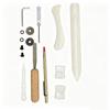 28Piece Glass Running Tool Kit with 3 Plier Types, Handheld Cutter, 3 Replaceable Heads, Finishing Accessories, and Zippered Storage Case