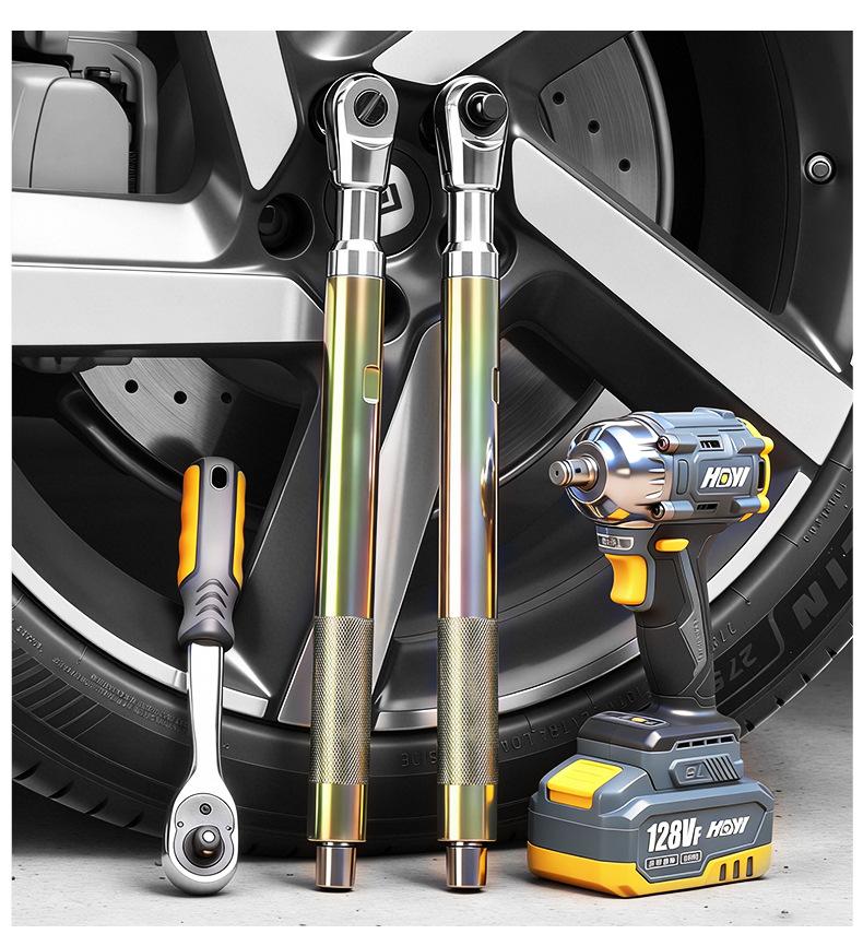 Offset Impact Extension Wrench, Self-contained Ratchet Extended Wrench High Torque Auto Repair Tool 1/2 Manual Automatic Tool