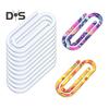 10 Pcs Sublimation Paper Clips Blank Acrylic Jumbo Paperclip for Heat Transfer DIY Paperclips for Bookmark Home School Office Supplies