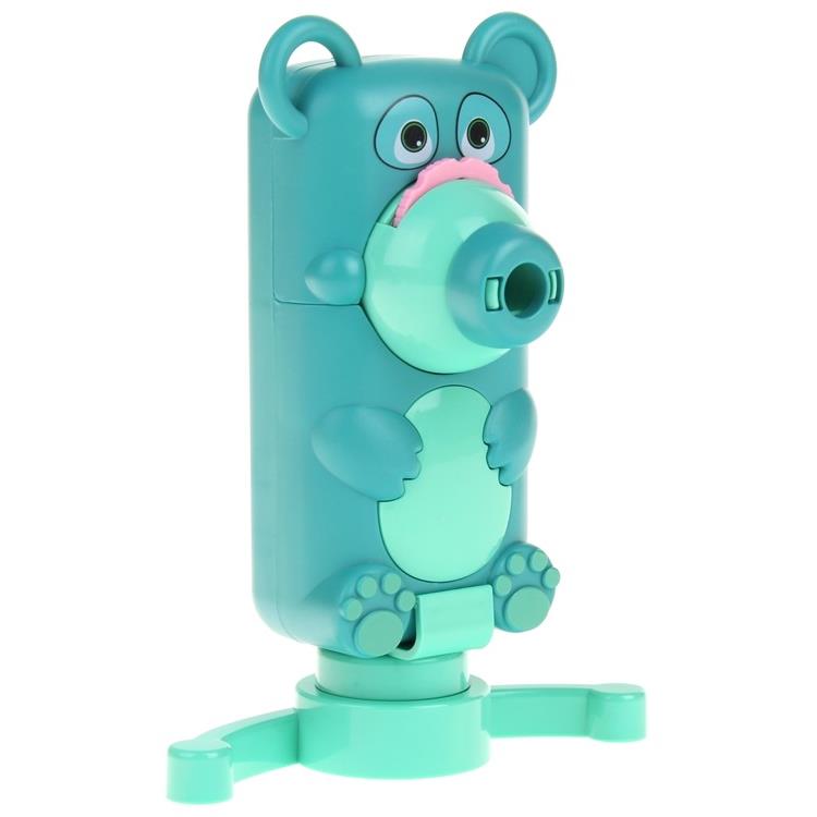 Teddy Bear Projector for Drawing Handy Projector 48 Slides Lanyard Stand - Green