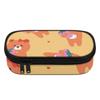Pencil Case Spacious Storage Smooth Zipper Strong Polyester Fabric with Mesh Pocket Removable Divider and Pen Slots for Students