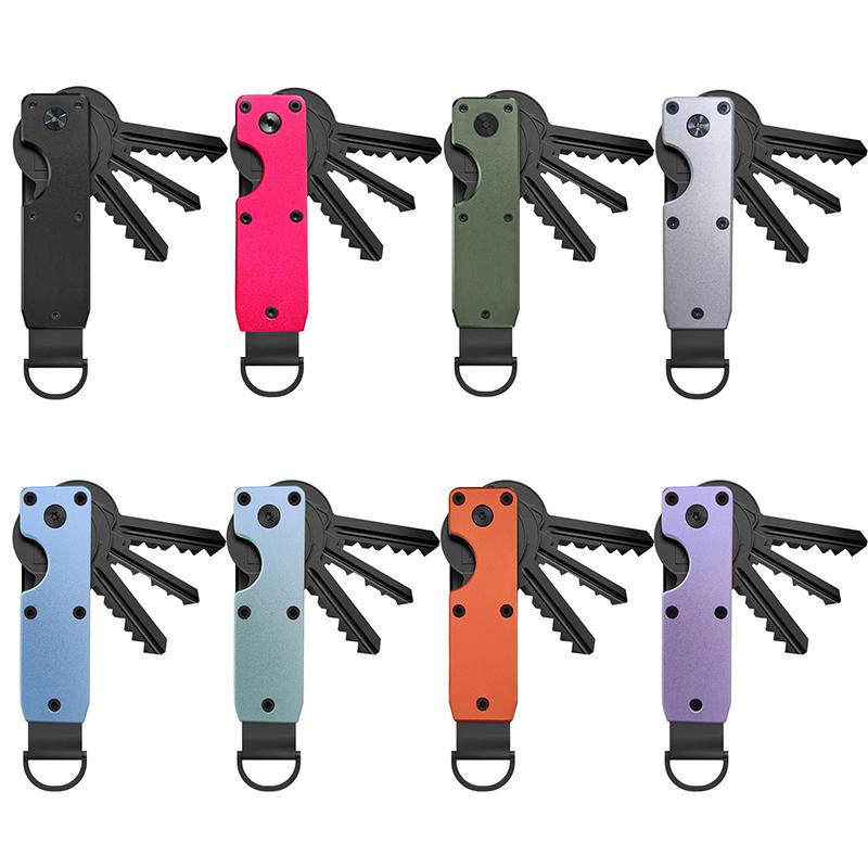 Versatile Metal Key Holder Compact Design for Easy House Key Management Multiple Colors
