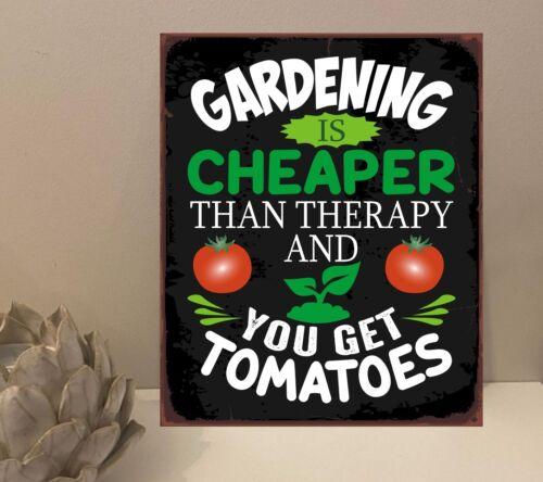 

Gardening Get Tomatoes Quote Metal Plaque Sign Gift House Novelty mt178Aluminum 20x30cm（7.8x11.8inch）