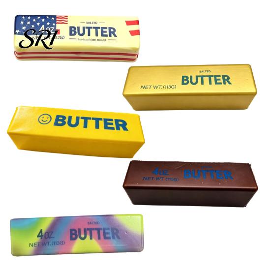 Slow Rise Foam Toy Butter Stick Slow-Rising Squeeze Soft PU Fidget Realistic Tension Relief Hand Stress Reliever Portable Decompression Gadget