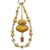 Traditional Style Phone Lanyard With Crystal Lucky Cat Charm For Gift And Decoration