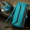 For Samsung Galaxy A17 5G/A17 4G Leather Case CASEME C36 Zipper 10 Card Slots Phone Cover with Straps