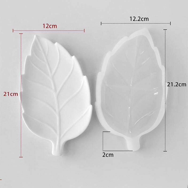 DIY Leaf Shape Coaster Silicone Mold Heat Resistant Mould for Epoxy Resin Gypsum Handmade Desktop Decor Craft Gifts Making