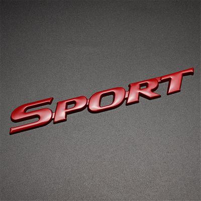 Metal Vermelho Esportivo Corrida Logotipo Emblema Insígnia Decalque Adesivo