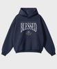 Sp Blessed Overfit Hoodie Navy