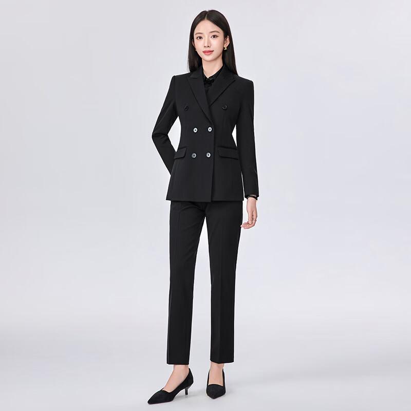 Women's Professional Double-Breasted Suit Set