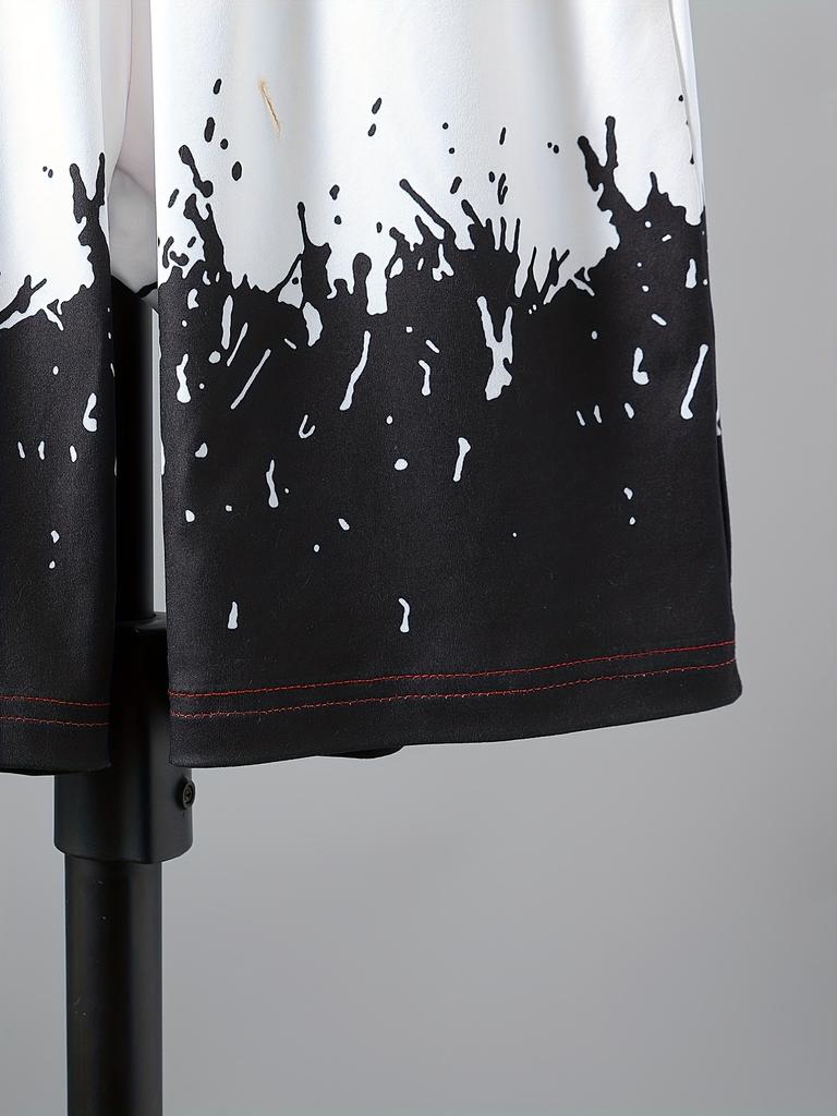 Boy's 2pcs, T-shirt & Shorts Set, Color Block Short Sleeve Top, Casual Outfits, Kids Clothes For Summer