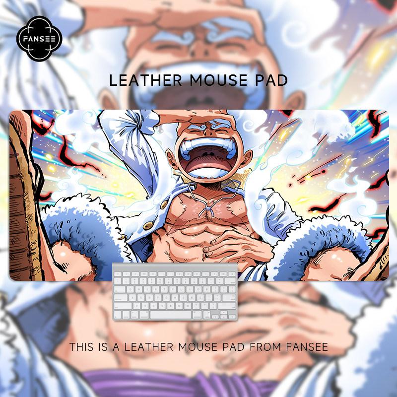 

One Piece Luffy 5-speed Leather Mouse Pad Large Size Anime Two-dimensional Dormitory Computer Desk Workstation Desk Keyboard Pad 30x60x0.2cm