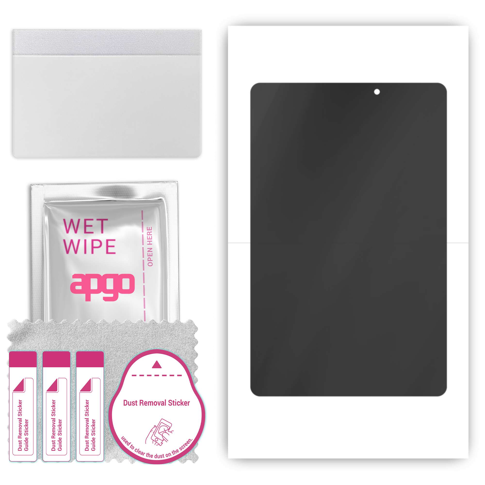 

apgo Hydrogel Privacy Matte Screen Protector for Huawei MediaPad C3 8.0, Anti Spy, Hydrogel Film, Flexible, Soft TPU with positioning layer easy insta