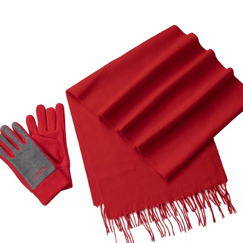 Aisyalan Women's Warm Winter Gloves and Scarf Set