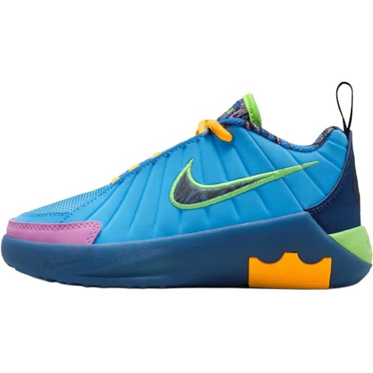 

Nike Lebron Witness PS University Blue Kids Sneakers Midnight-Navy Lime-Blast Black IQ0824-400 33.5