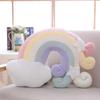 Nordic style pillow bedside rainbow moon star shell cushion pillow stuffed PP cotton toy Children girl plush dolls gift toys