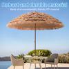 160cm Canopy Hawaiian Pool Patio Beach Umbrella Simulated Thatched Garden Parasol Umbrella for Outdoor Backyard Tiki Bar Decor