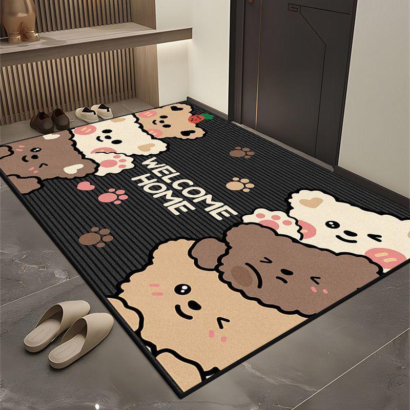 

Cartoon Entryway Door Mat - Dirt-Resistant, Thick, Wear-Resistant, Customizable Rug for Hallway Dust Removal 50x80cm Two-Piece Set