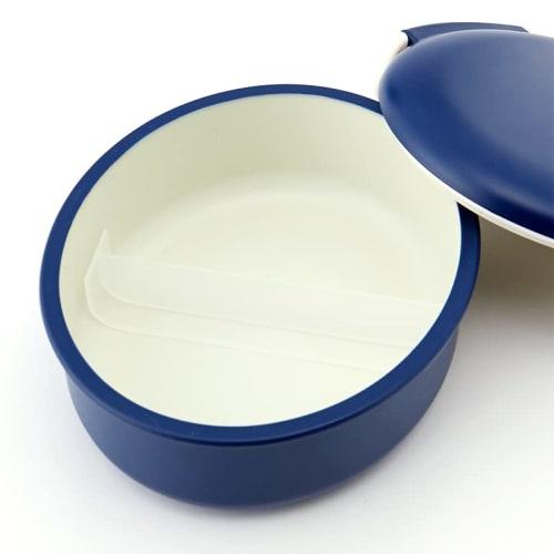 Kirsch Blute Round Lunch Box (Plain) KB1 (Blue)