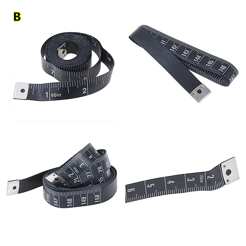 1PC 60in 150cm Body Measuring Ruler Sewing Tailor Tape Measure Mini Soft Flat Ruler Centimeter Meter Sewing Measuring Tape