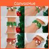 Holiday Bracelets Bundle Featuring Santa Reindeer Snowflake Christmas Motifs For Men Women