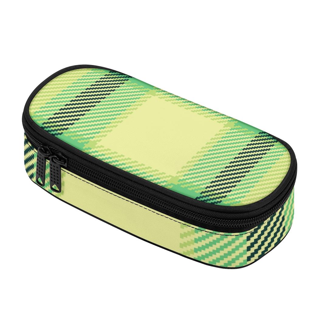 Pencil Case 300D Polyester Organized Storage Smooth Zipper with Main Pocket Mesh Layer and Removable Pen Divider for Boys Girls