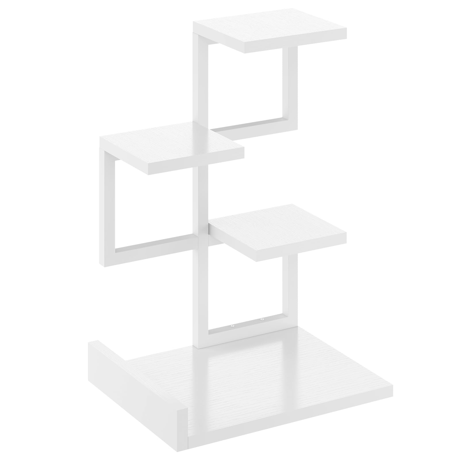 

YMYNY Desk Desktop Desk Storage Organizing Desktop Desk Desk Book Easy JPHSR007W Shelf, Rack, Rack, Shelf, 4-Tier Bookshelf, Storage, Shelf, Stand, белый