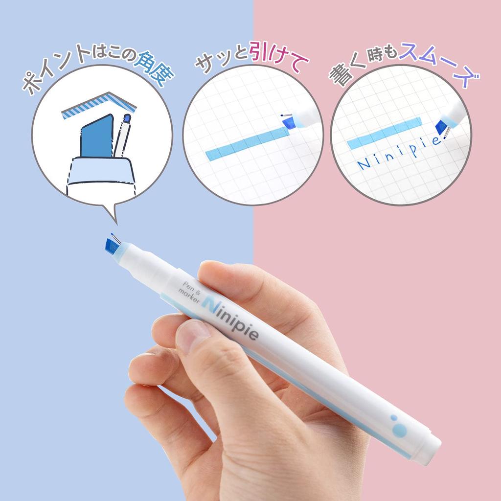 Sunstar Stationery Ninipie Pen Marker Set of 3 Water-Based & (S4539648)