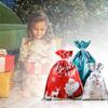 12/24/30Pcs Holiday Gift Bags With Drawstring Closure For Christmas Decorations Durable Efficient Foil Materials Assorted Sizes And Colorful Pattern