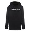 2019 Women's Rose Letter Print Hooded Long-Sleeve Top