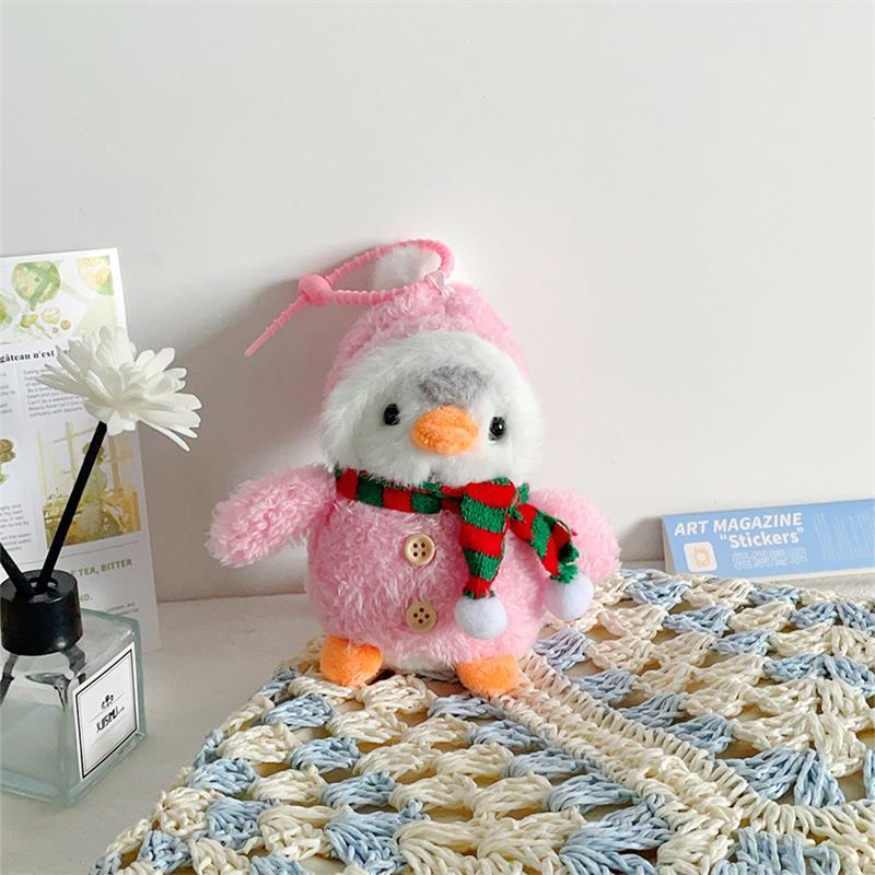 

Cute Winter Christmas Scarf Penguin Plush Dolls Toys Keychain Bag Pendant Backpack Hanging Ornaments Keyring Girly Birthday Gift