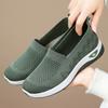 Shoes women's shoes flying woven shoes breathable casual shoes one pedal mother shoes cloth shoes flat single shoes
