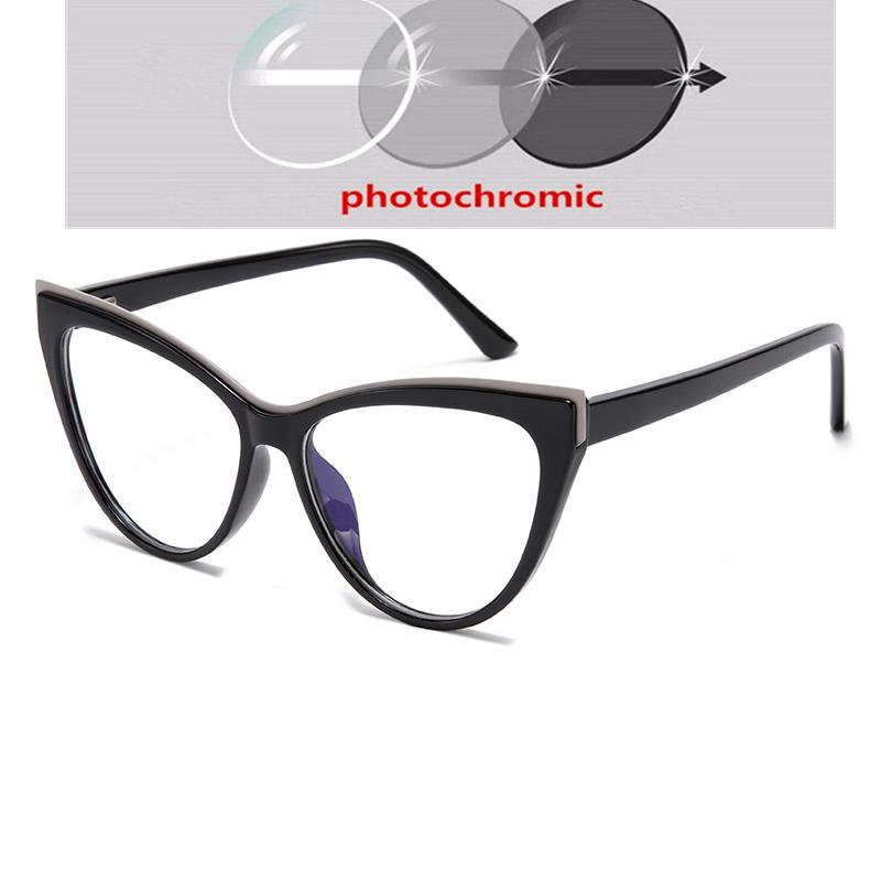 Spring Hinge Women Cat Eye Prescription Glasses For The Nearsighted Anti Blue Rays Myopia Spectacles Power 0 -0.5 -0.75 To -6.0