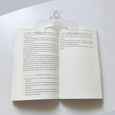 Book Clip Open Page Holder Portable Reading Book Fixed Clips for Magazines Art Books Textbooks