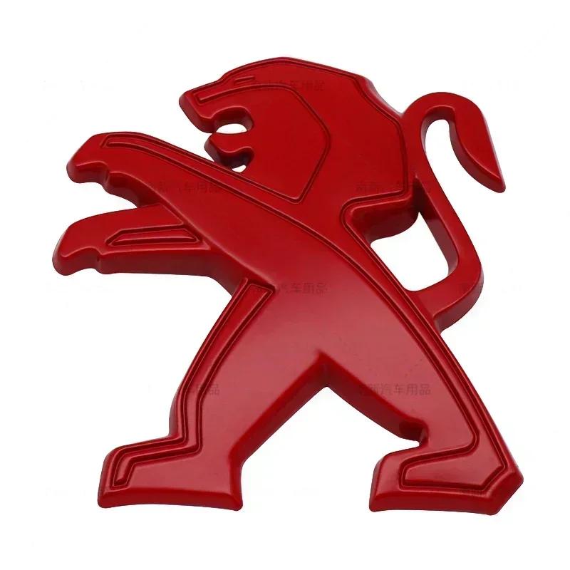 SQOB1 Metal 3D Car Rear Trunk Emblem Auto Tail Badge Sticker for Peugeot 406 405 205 3008 206 5008 308 208 408 508 407 107 307
