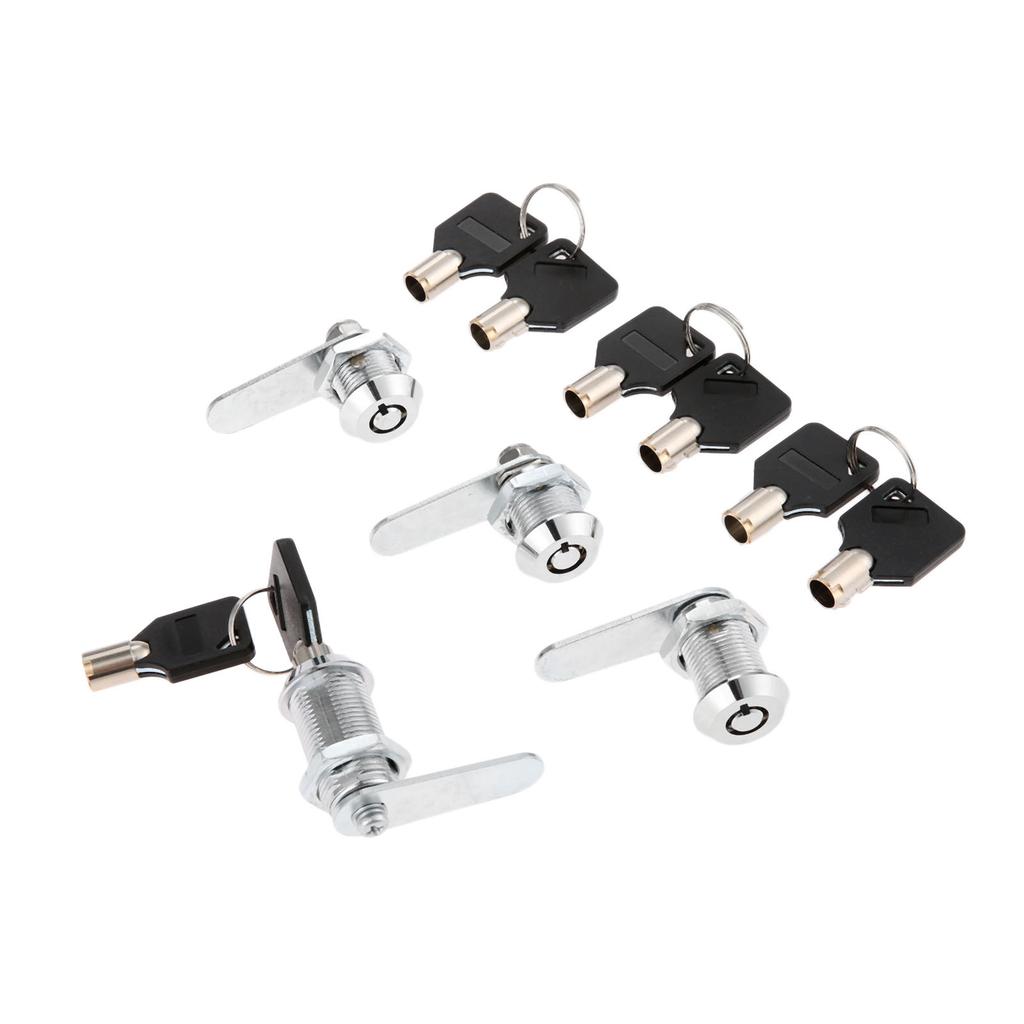 Serratura a camma tubolare per cassetto 16/20/25/30mm Serratura a cilindro a camma di sicurezza per cassetto con 2 chiavi per porta Cassetta delle lettere Armadietto Armadio Cassetta delle lettere