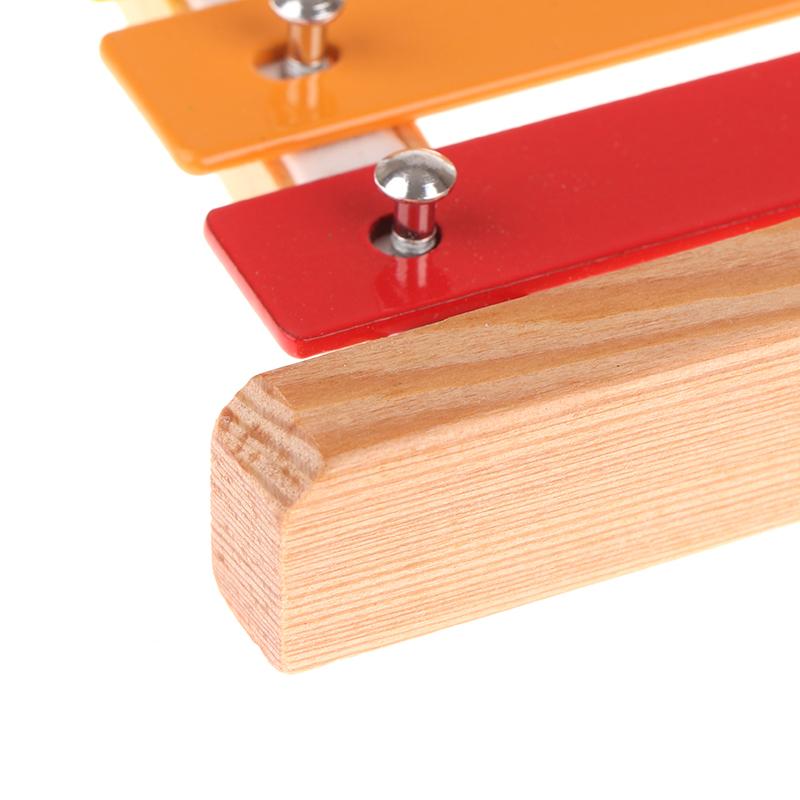 8 Keys Xylophone Toy Hand Knocking Glockenspiel Colorful Aluminum Plate Piano With Wooden Mallets Kids Musical Instrument Gift