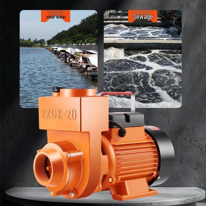 220V Self-Priming ZDK Agricultural Centrifugal Pump for Sewage and Clean Water, Large Flow