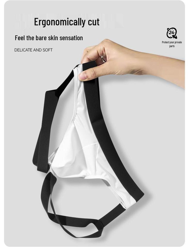 Men's Sheer Ice Silk Temptation Thong