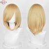 40cm Medium Basic Anime Cosplay Wig Bang Blond  Black White Red Pink Green Brown Gold Blue Heat Resistant Synthetic Hair Wigs