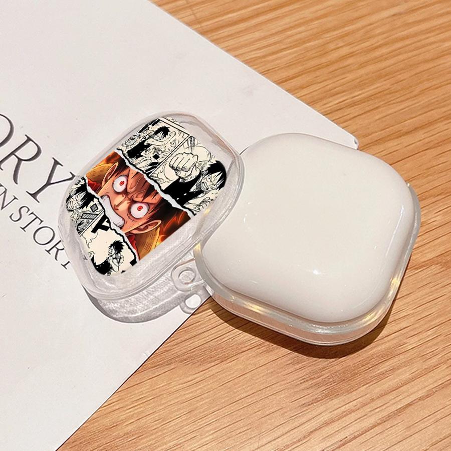 Anime Ones Pieces Clear Earphone Cases Cover With Hook Case For Samsung Galaxy Buds 4Pro Live 2Pro 3 FE 2 4 Pro 3Pro