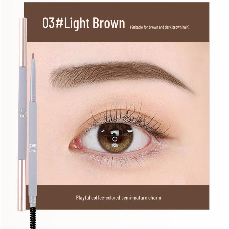 Ultra-Fine Hard Core Eyebrow Pencil: Natural, Waterproof, Sweatproof, Smudge-Proof, Long-Lasting, Perfect for Beginners