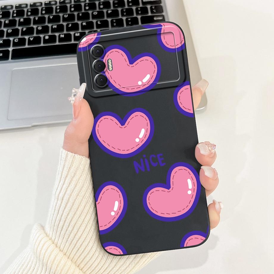 Für Tecno Spark 8P Spark8P 8 P KG7 Hülle Abdeckung Weiches Silikon TPU Blume Schmetterling Girly Mode Malerei Handyhülle Stoßstange Fundas