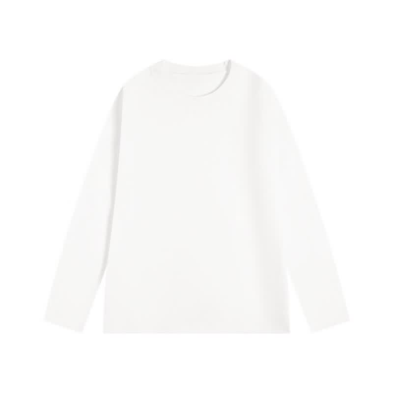 Women's Pure Cotton Long-Sleeve Basic T-Shirt