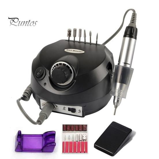 ფრჩხილის გასაპრიალებელი ელექტრო მანქანა მაღალსიჩქარიანი ფრჩხილის გასაპრიალებელი 6 საფქვავი თავით ფრჩხილის მრავალმხრივი მოვლისთვის