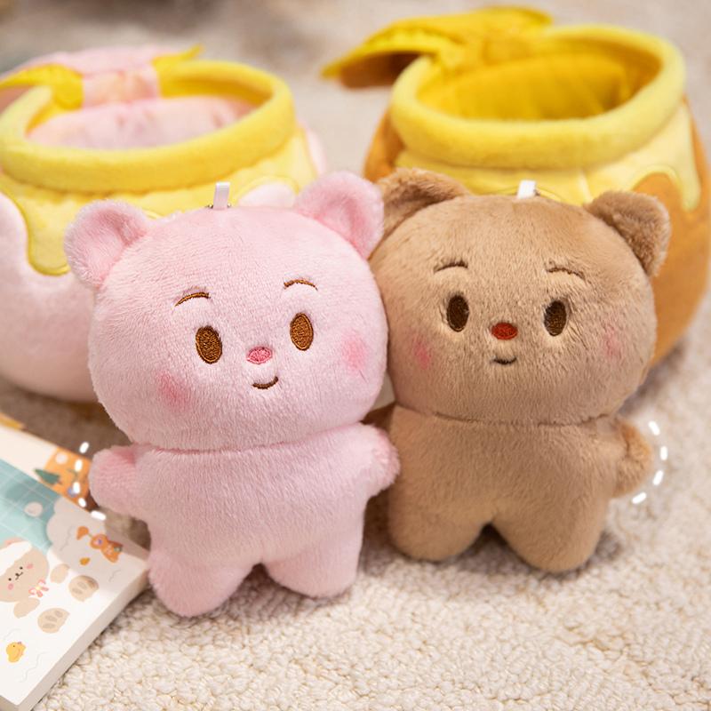 Lovely Honey Jar Bear Plush Toys Stuffed Super Soft Butter Bear Plush Doll Sleep Hug Pillow Creative Decor Birthday Xmas Gifts